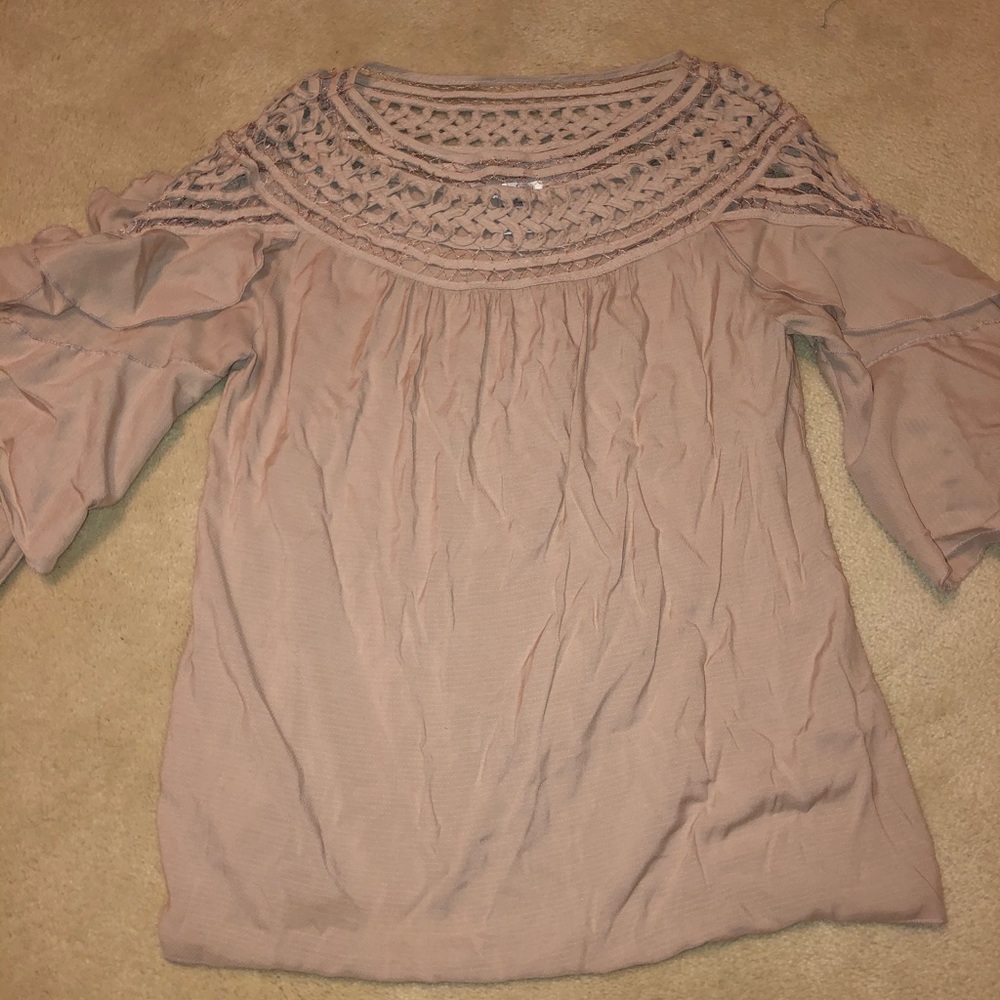 Esley light pink top